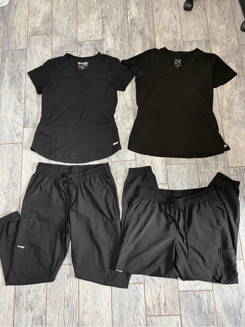 Black scrubs bundle S/M